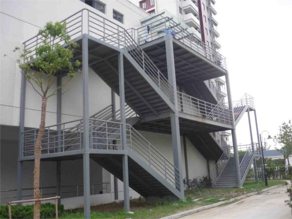 愛邦后門樓梯不銹鋼欄桿酒店公寓后門樓梯不銹鋼欄桿